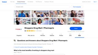 What is the most benefits of working in shoppers drug mart | Indeed ...
