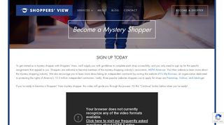 Sign Up Today - Shoppers' View