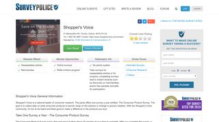 Shopper's Voice Ranking and Reviews - SurveyPolice