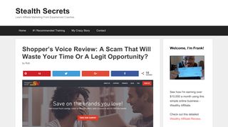 Shopper's Voice Review: A Scam That Will Waste Your Time Or A ...