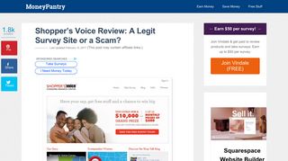 Shopper's Voice Review: A Legit Survey Site or a Scam? - MoneyPantry