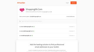 Shopping99.Com - email addresses & email format • Hunter - Hunter.io