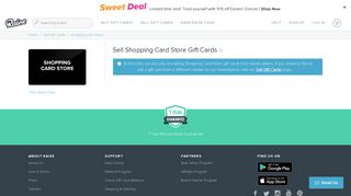 Sell Shopping Card Store Gift Cards | Raise