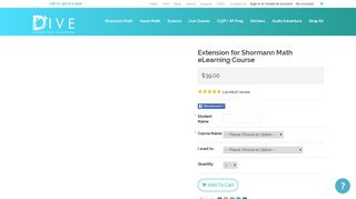 Extension for Shormann Math eLearning Course - Digital Interactive ...