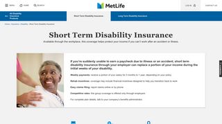 Short Term Disability Insurance | MetLife