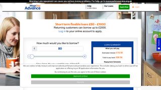 WageDayAdvance: Short Term Loans £80 - £1000