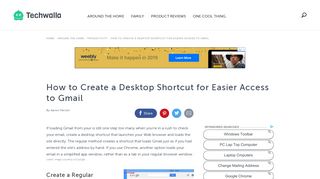 How to Create a Desktop Shortcut for Easier Access to Gmail ...