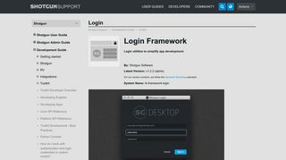 Login - Shotgun Support - Shotgun Software