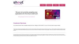 The Shout Credit Card
