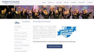 Show My Homework - Sidmouth College