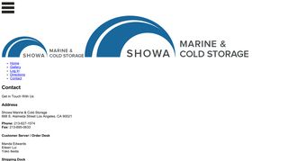 Contact | Showa Marine & Cold Storage