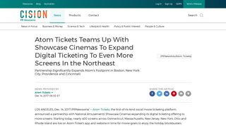 Atom Tickets Teams Up With Showcase Cinemas To Expand Digital ...