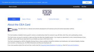 CEA Card: Home