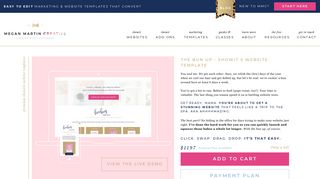 The Bun Up Premium Showit 5 Website Template
