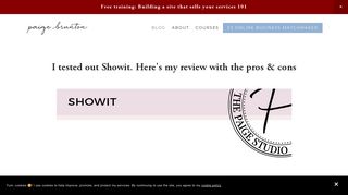 I tested out Showit. Here's my review with the pros & cons — Paige ...