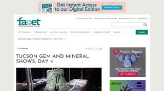 Tucson Gem and Mineral Shows, Day 4 - Facet Jewelry Making