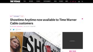 Showtime Anytime now available to Time Warner Cable customers ...