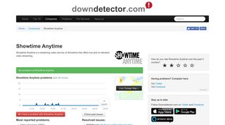 Showtime anytime down? Current problems and outages | Downdetector