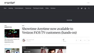Showtime Anytime now available to Verizon FiOS TV customers ...