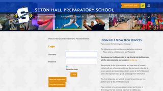 Login - Seton Hall Preparatory School