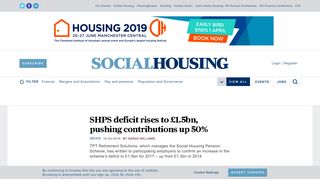 Social Housing - News - SHPS deficit rises to £1.5bn, pushing ...