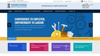 Shram Suvidha, One-Stop-Shop for Labour Law Compliance