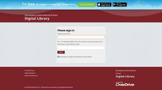 Shrewsbury International School Digital Library - Sign In