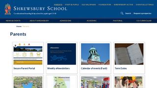 Shrewsbury School | Parents