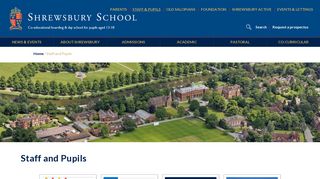 Shrewsbury School | Staff and Pupils