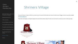 Oasis Shriners Membership - Shriners Village - Google Sites