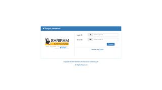 Forgot password? - Shriram Life Insurance