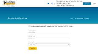 Download your Premium Paid Certificate in few clicks - Shriram Life