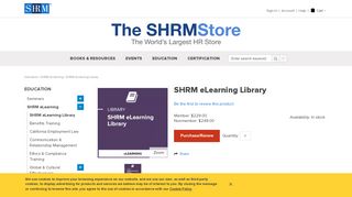 SHRM eLearning Library - SHRM eLearning - Education | SHRM Store