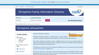 Homepoint (shropshire) | Shropshire Family Information Directory