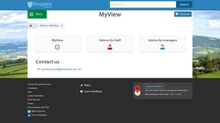 MyView homepage - MyView | Shropshire Council