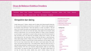 Shropshire star dating – Dicas de Beleza e Estética Onodera