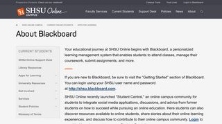 About Blackboard - SHSU Online - Sam Houston State University