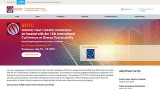 ASME Conferences - SHTC