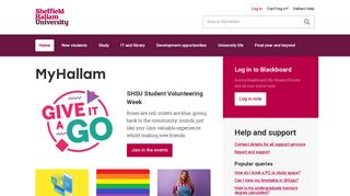 MyHallam | Sheffield Hallam University