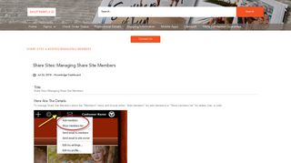 Share Sites: Managing Share Site Members - Shutterfly