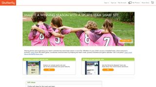 Youth Sports Websites, Free Team Sites, Share Team ... - Shutterfly