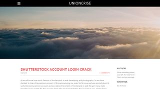 Shutterstock Account Login Crack - unioncrise