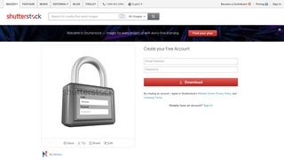Padlock Login Password 3 D Rendering Stock ... - Shutterstock