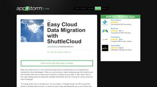 Easy Cloud Data Migration with ShuttleCloud « Web.AppStorm