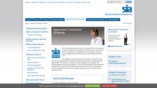 Approved Contractor Scheme - SIA