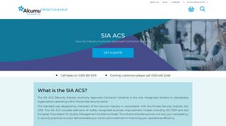 SIA ACS | Register for the SIA Approved Contractor Scheme