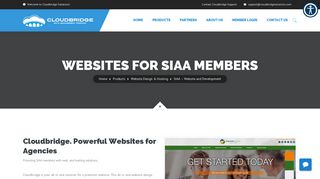 SIAA – Website and Development | Cloudbridge Solutions