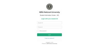 login to sic for new semester registration ... - IQRA National University