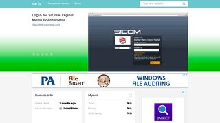 dmb.sicomasp.com - Login for SICOM Digital Menu B... - Dmb SICOM ...