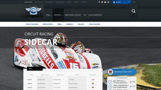 Sidecar - Sport: FIM Website